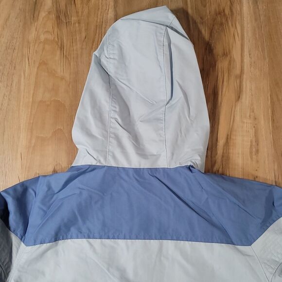 ☔️🔹️Columbia Blue Evolution Valley Two-Tone Zippered Jacket w/Hood Small - Picture 6 of 14